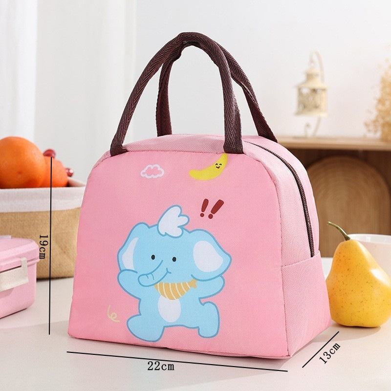Süße katzenmotivierte isolierte Lunch-Tasche Brehn