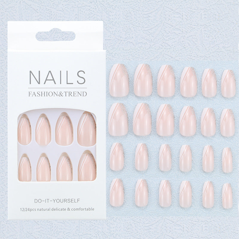 Künstlerisches Grafik Press-On Nagelset Brehn