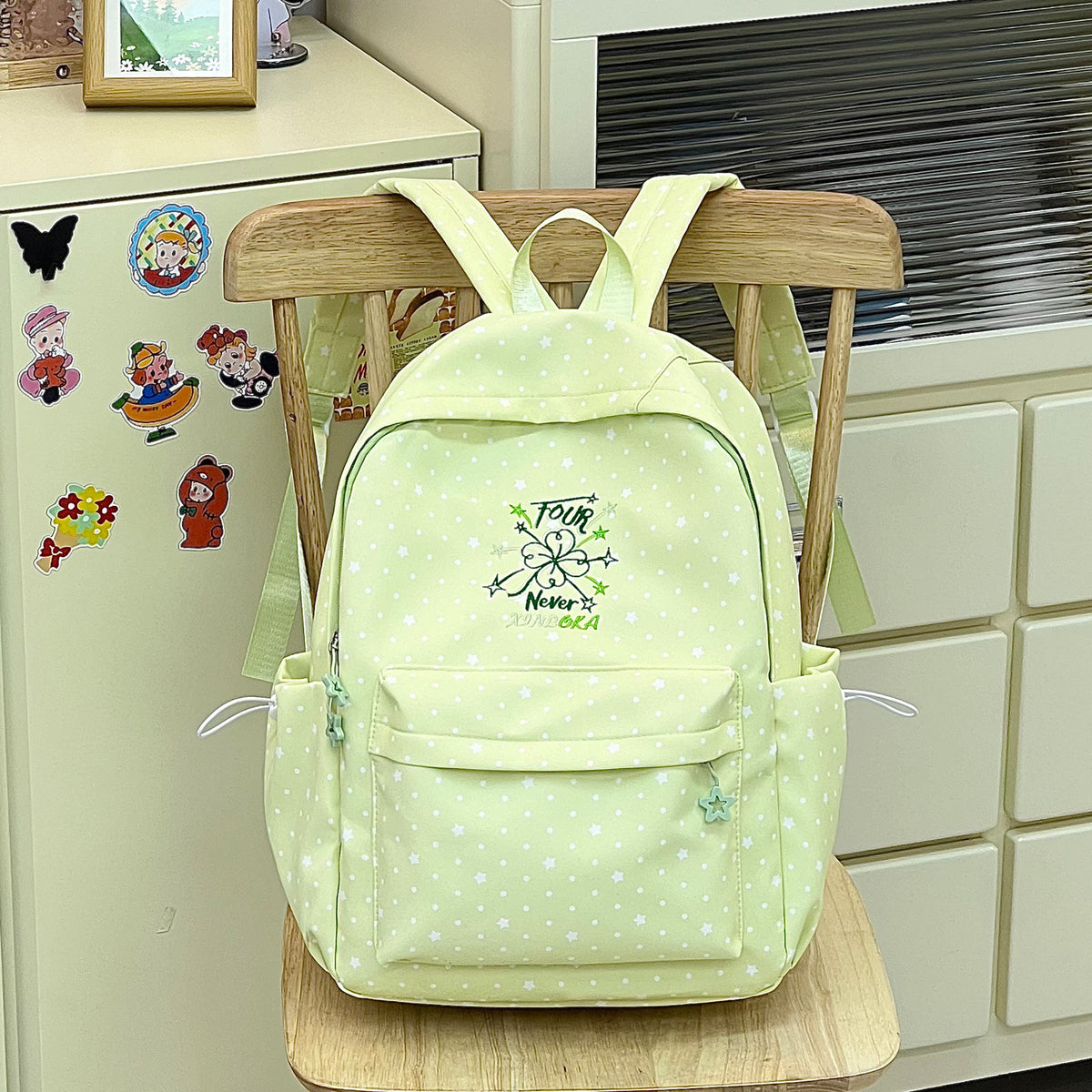 Stylische Schachbrettdruck-Rucksack Brehn