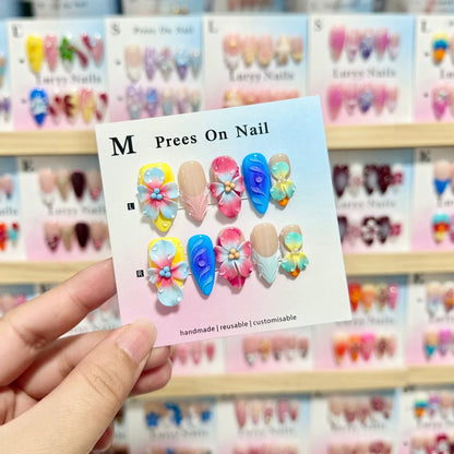 Anpassbares handgefertigtes Press-On Nail Art Set