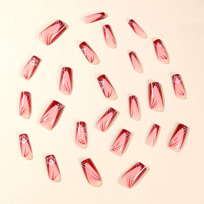 Elegante florale Acryl-Nagelkunstverlängerungen Brehn 1789713557