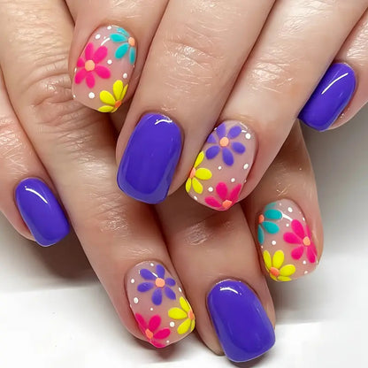Blumenmuster-Nagelkunst-Set Brehn