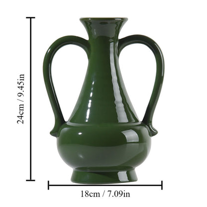 Elegante geschwungene Keramikvase