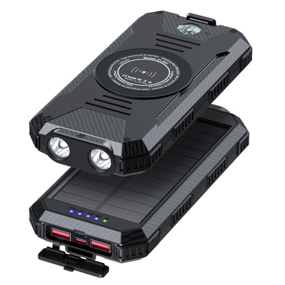 Solar Powerbank mit Kabelloser Ladefunktion Brehn