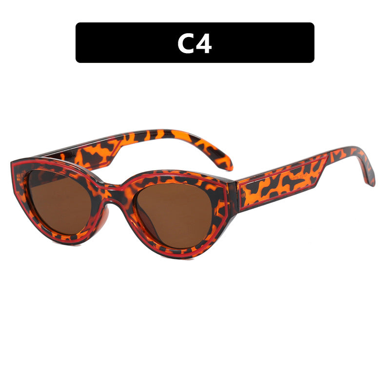 Damen Cat-Eye Sonnenbrille mit robustem transparenten Rahmen und schützendem UV-Filter Brehn