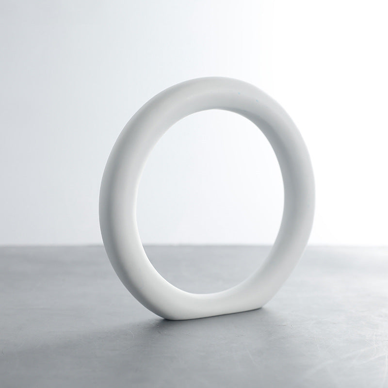 Moderne Minimalistische Dekorative Ring Skulptur