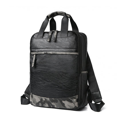 Eleganter Leder Laptop Rucksack Brehn