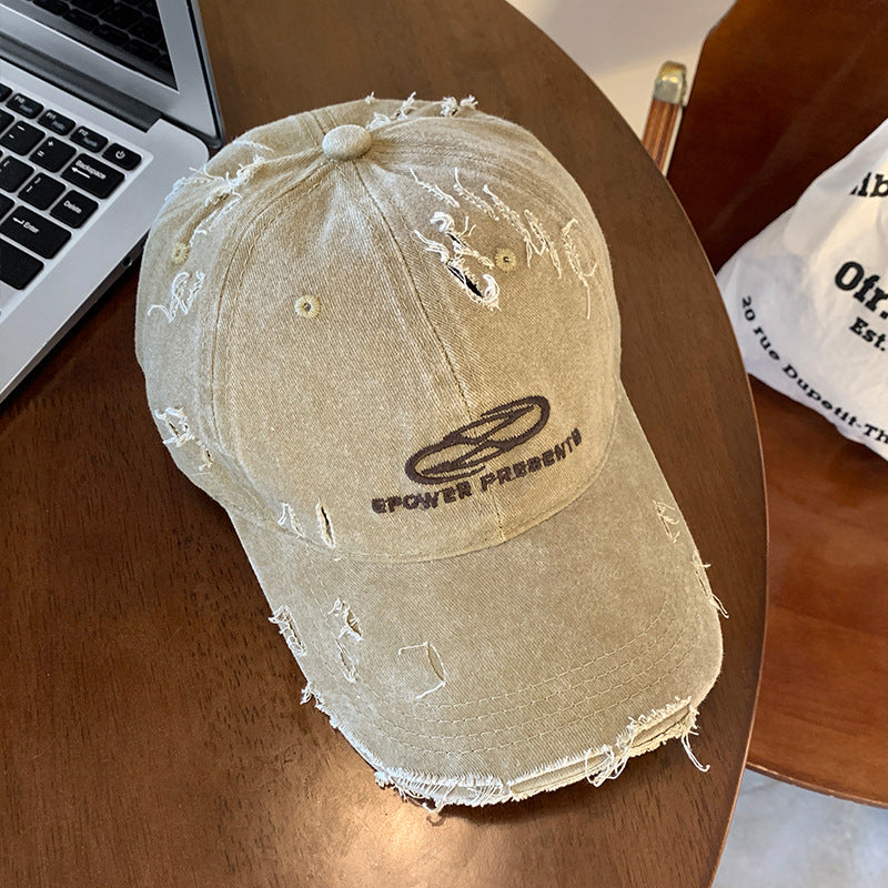 Herren Distressed Denim Baseball Cap Brehn 1784270624