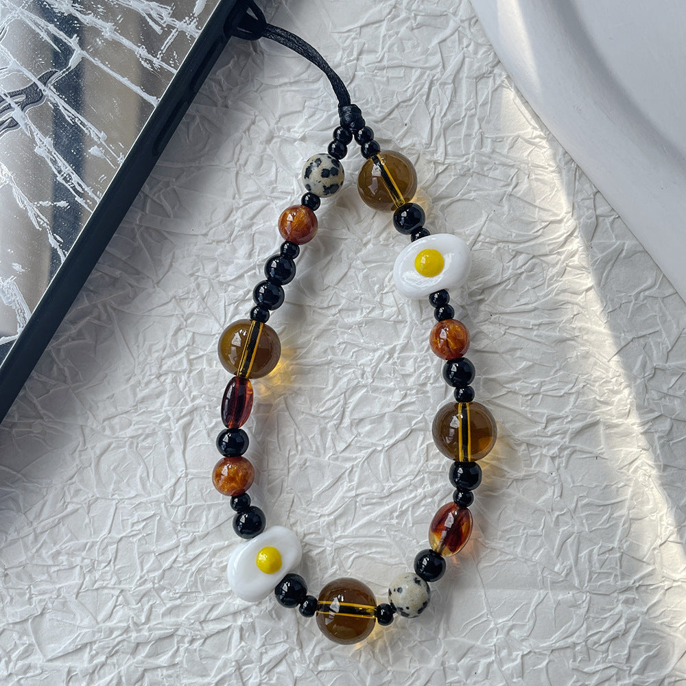 Einzigartiger Perlen-Handy Charm Halter Brehn