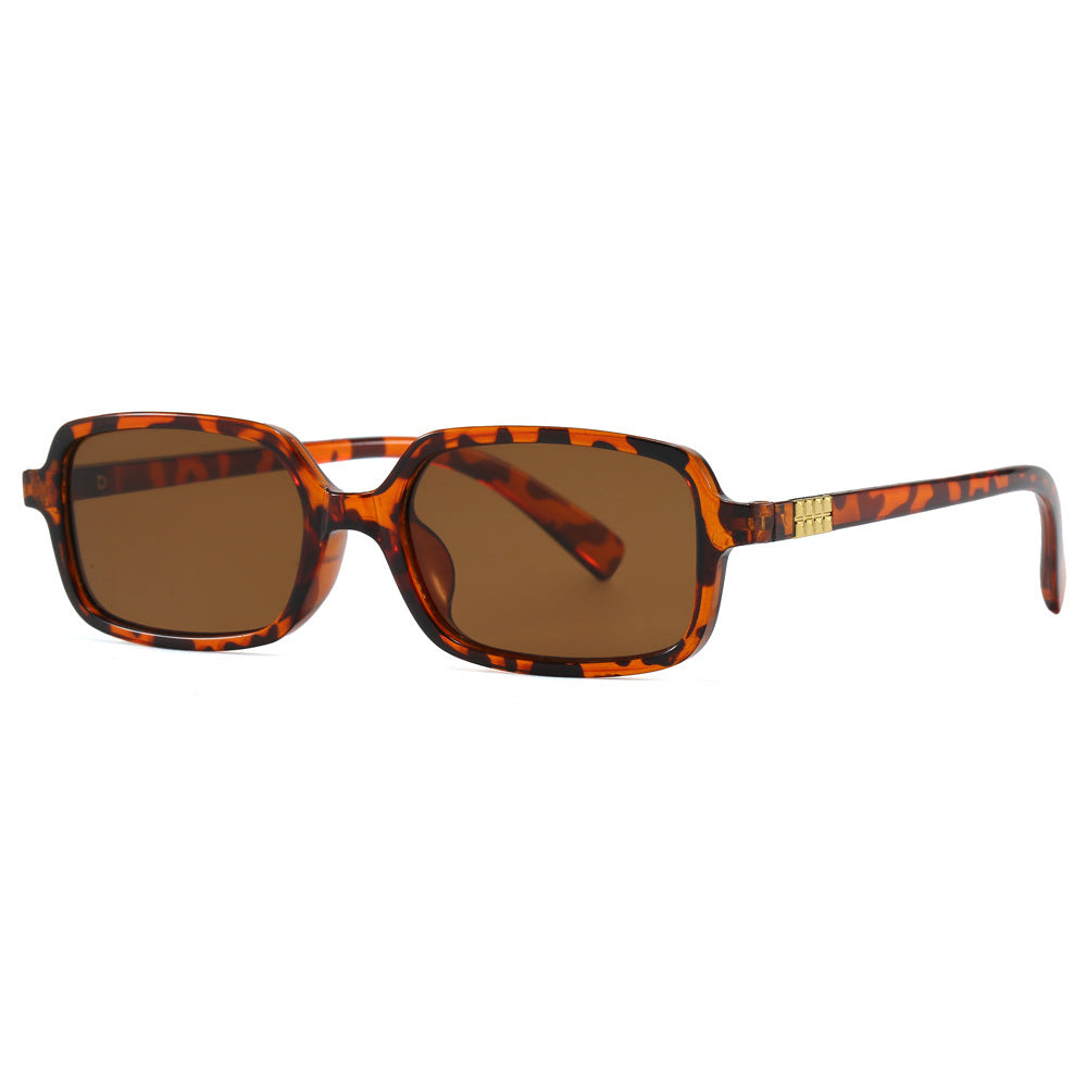 Damen modische quadratische Brille mit elegantem Kunststoffrahmen und goldenen Akzenten Brehn