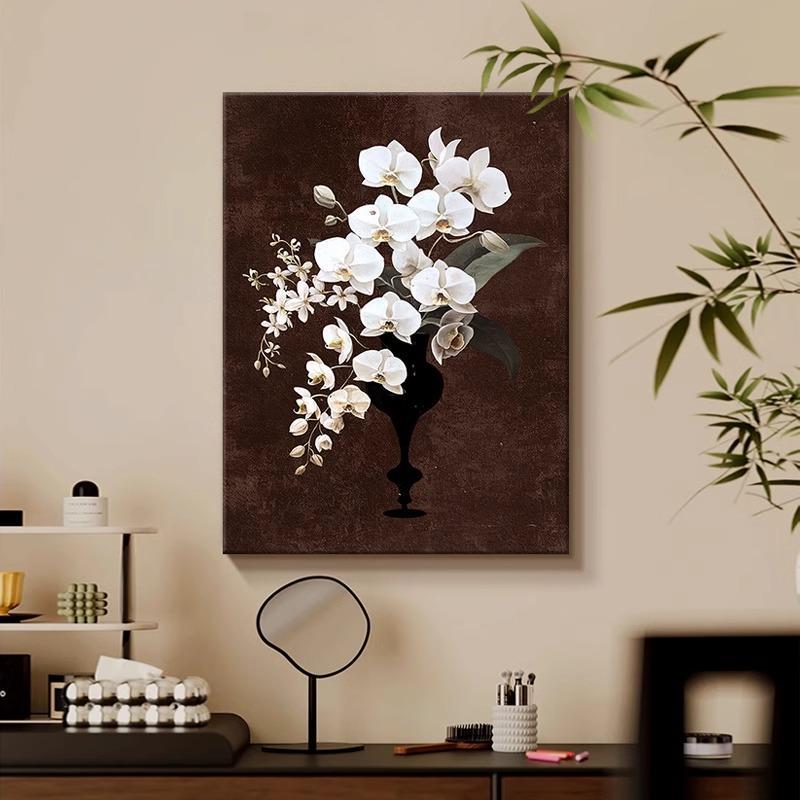 Elegante Orchideen Blumencanvas Kunstwerk