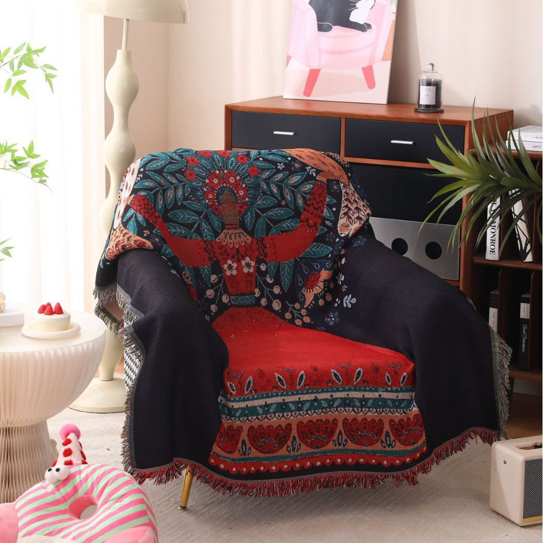 Dekorative Bohemian Wurfdecke