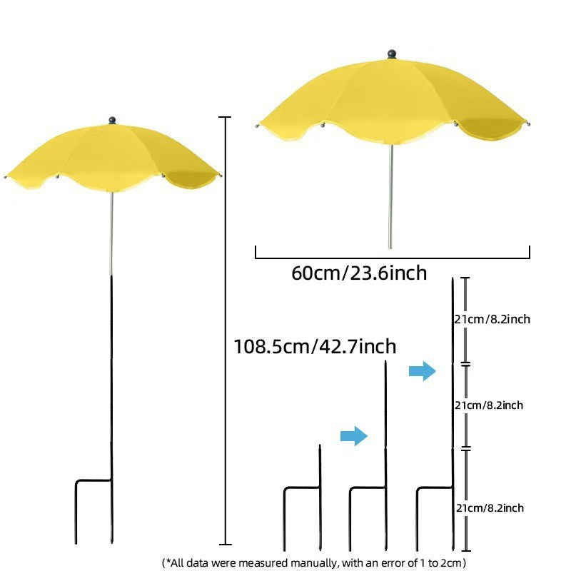 Damen Sonnenschutzschirm mit flexiblem Stativ Brehn