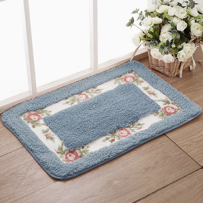 Blumenmuster Badezimmer Teppich