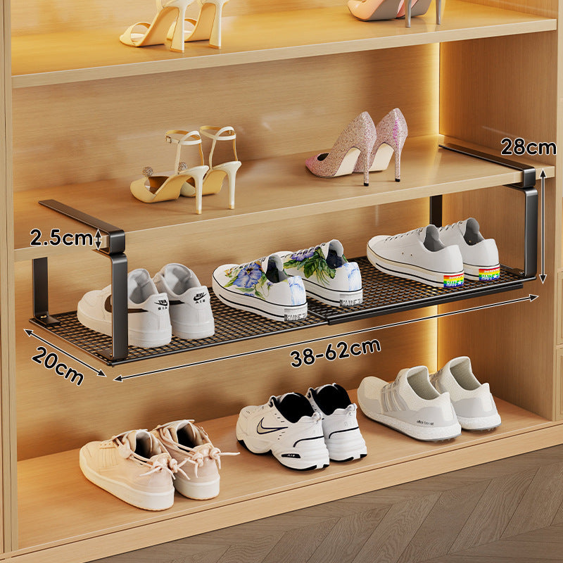 Verstellbarer Gleitschuh-Organizer für das Regal unter der Ablage