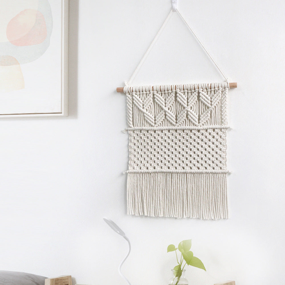 Handgewebter Makramee Wandbehang im Boho-Stil