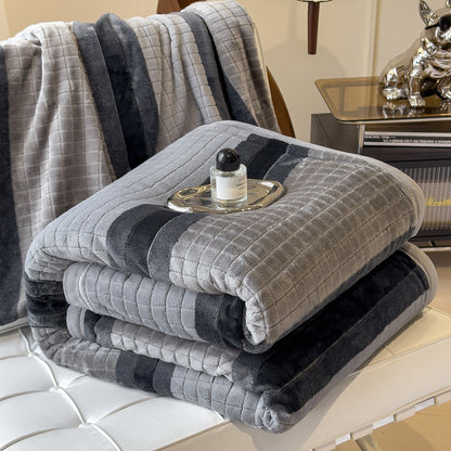 Luxuriöse strukturierte Fleece-Decke