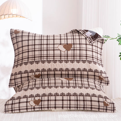 Damen Kissenbezug mit filigranem Blumenmotiv Brehn