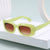 Damen modische quadratische Sonnenbrille mit einzigartigem gedrehten Bügeldesign Brehn