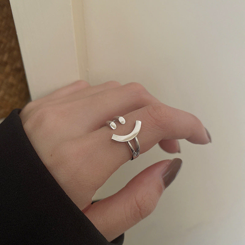 Verstellbarer Smiley-Gesicht-Ring Brehn