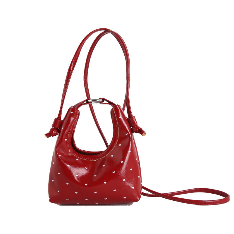 WoCute Herz-Muster Mini Schultertasche Brehn
