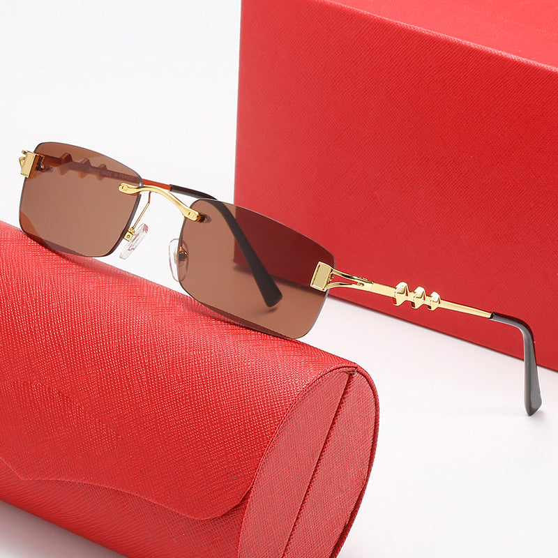 Damen modische Retro-Sonnenbrille mit luxuriösem Metallrahmen und polarisierenden Gläsern Brehn