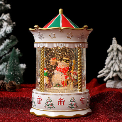Nostalgische Weihnachtslaterne mit bewegter Szenen Brehn