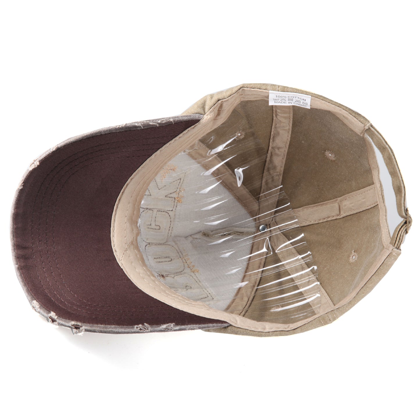 Herren Distressed Graphic Verstellbare Baseballkappe Brehn