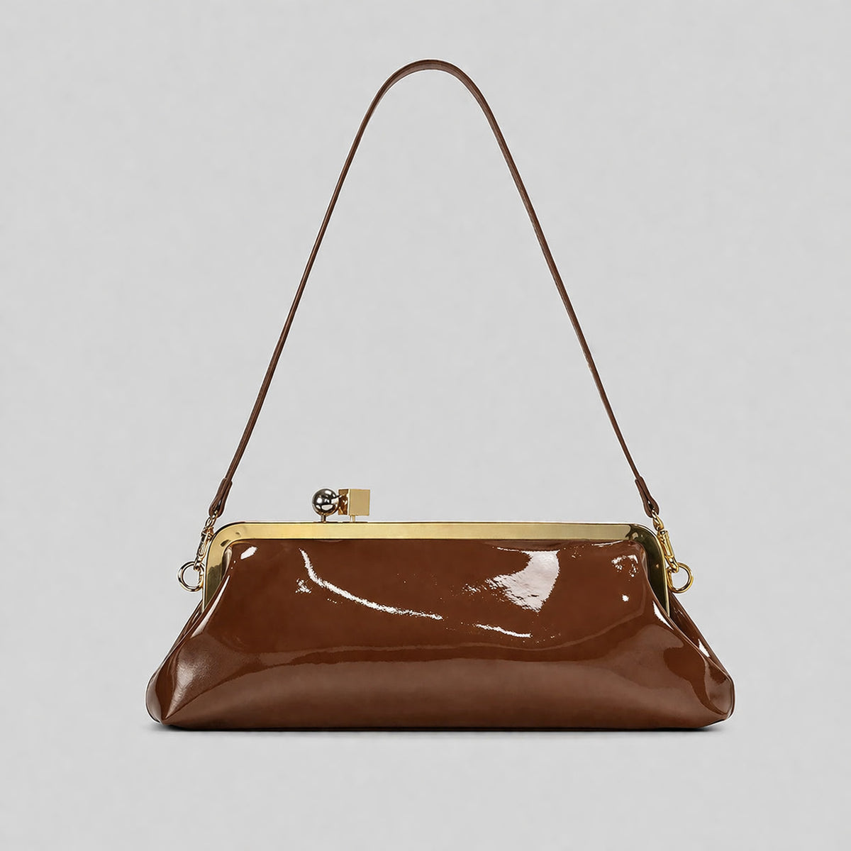 Elegante Lackleder Abendhandtasche