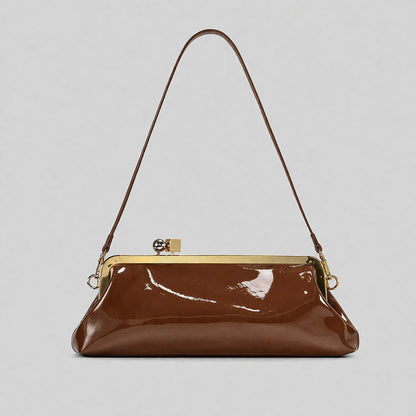 Elegante Lackleder Abendhandtasche