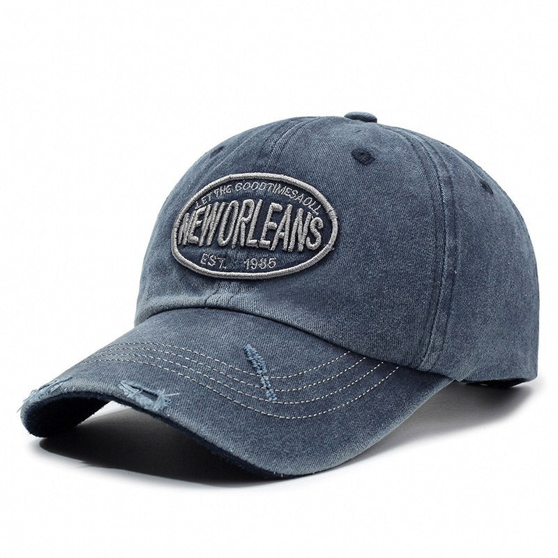 Damen Zerrissene Baumwoll-Baseballmütze Brehn 1784083760