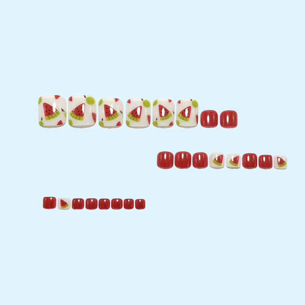 Kunstnägel mit Fruchtigem Wassermelonen-Design Brehn