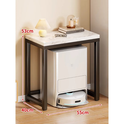 Marmor-Top-Gold-Metall-Konsole für Robotervakuum-Dock und Eingangsorganisator
