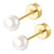 Elegante Perlen Ohrstecker Brehn