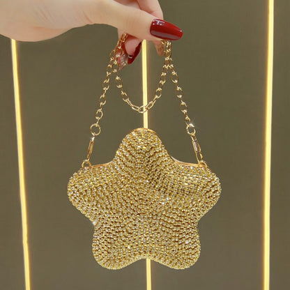 Rhinestone Sternförmige Clutch