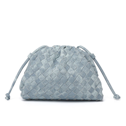 Elegante Gewebte Leder Eimer Tasche Brehn