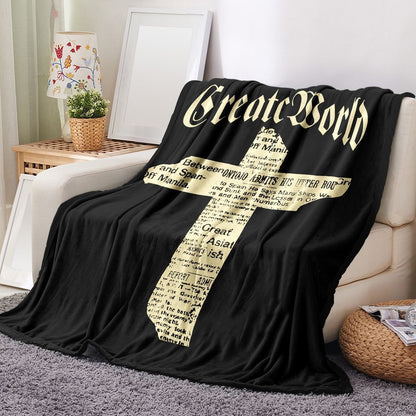 Grafisches Neuheiten-Fleece-Decke