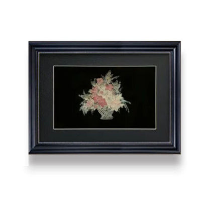 Gerahmtes Blumen Kunstwerk