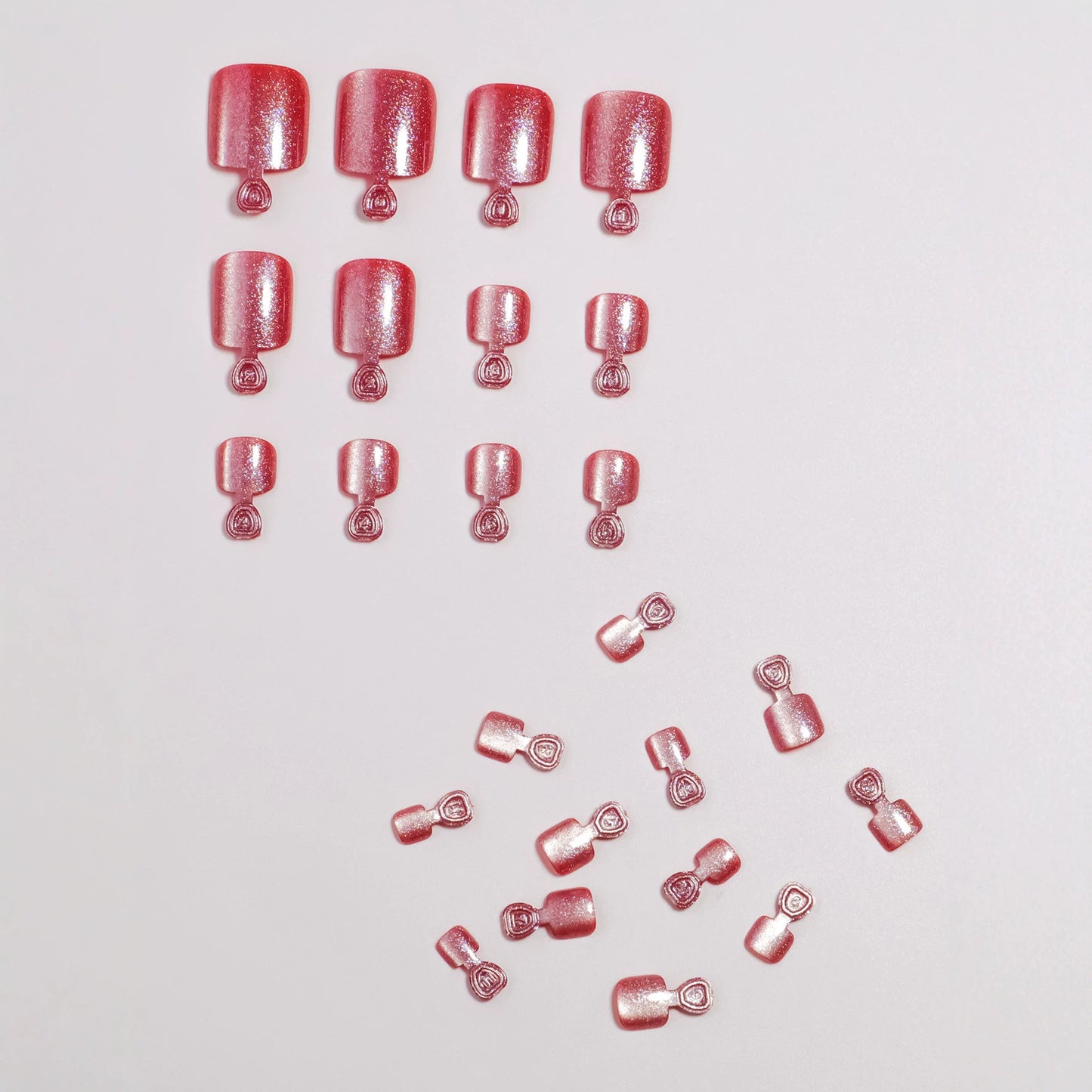 Dekorativer Glitter Press-On Nagelset Brehn