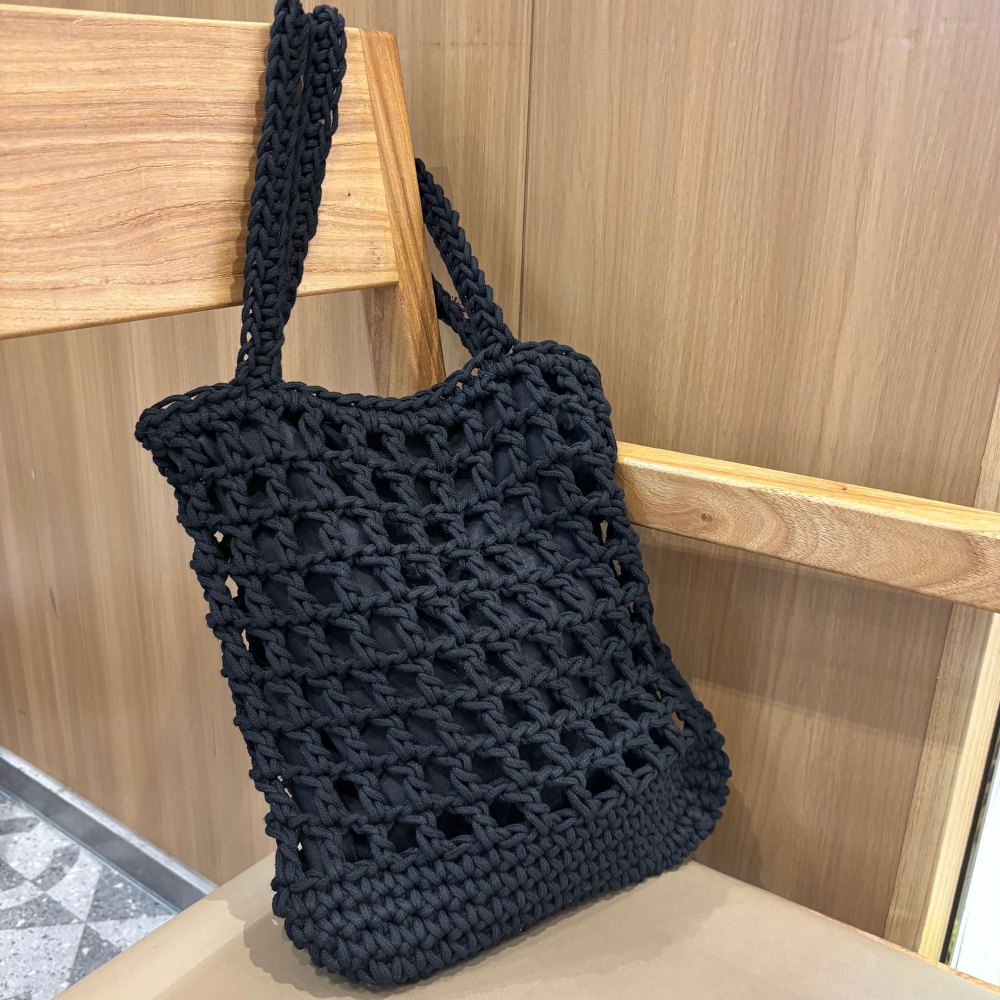 Handgeknüpfte Netz-Tasche Brehn