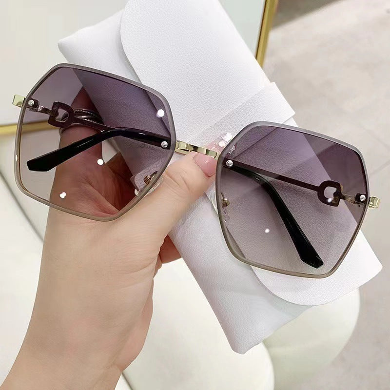 Stylische Oversized Quadrat Sonnenbrillen