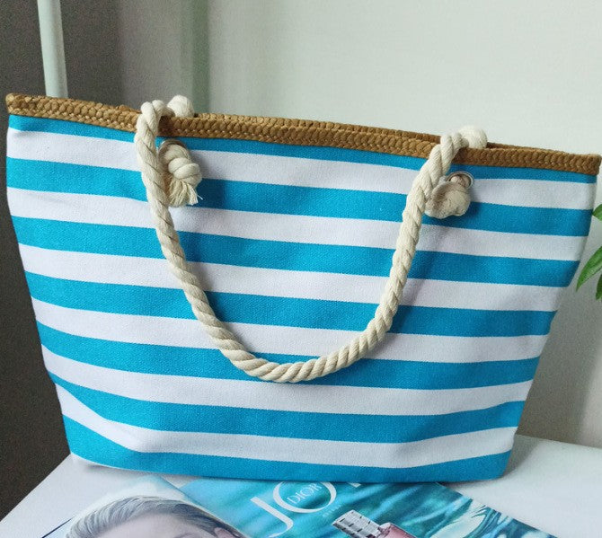 Strandtasche mit Maritimem Streifen Design Brehn