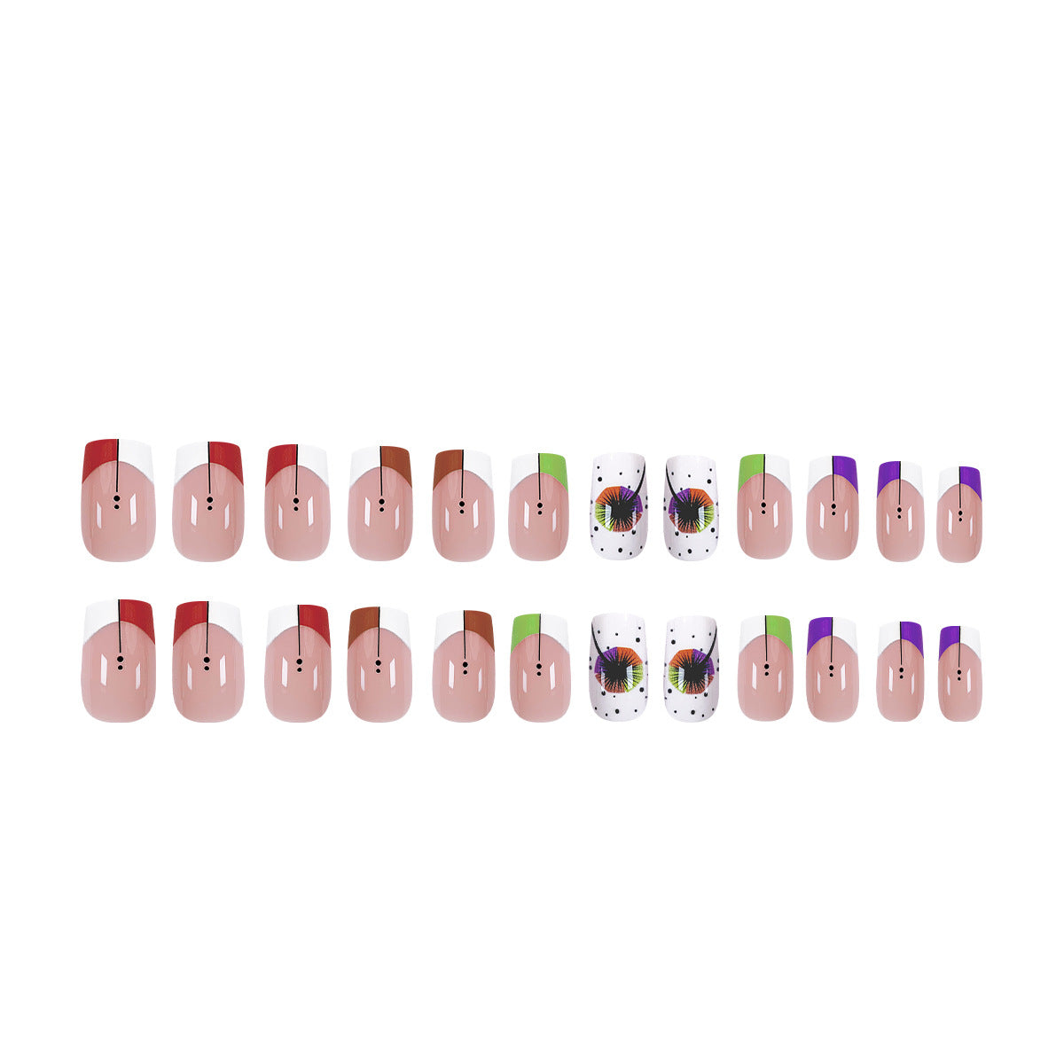 Kunstvolle Nagelkunst mit Farbverlauf und floralen Akzenten Brehn