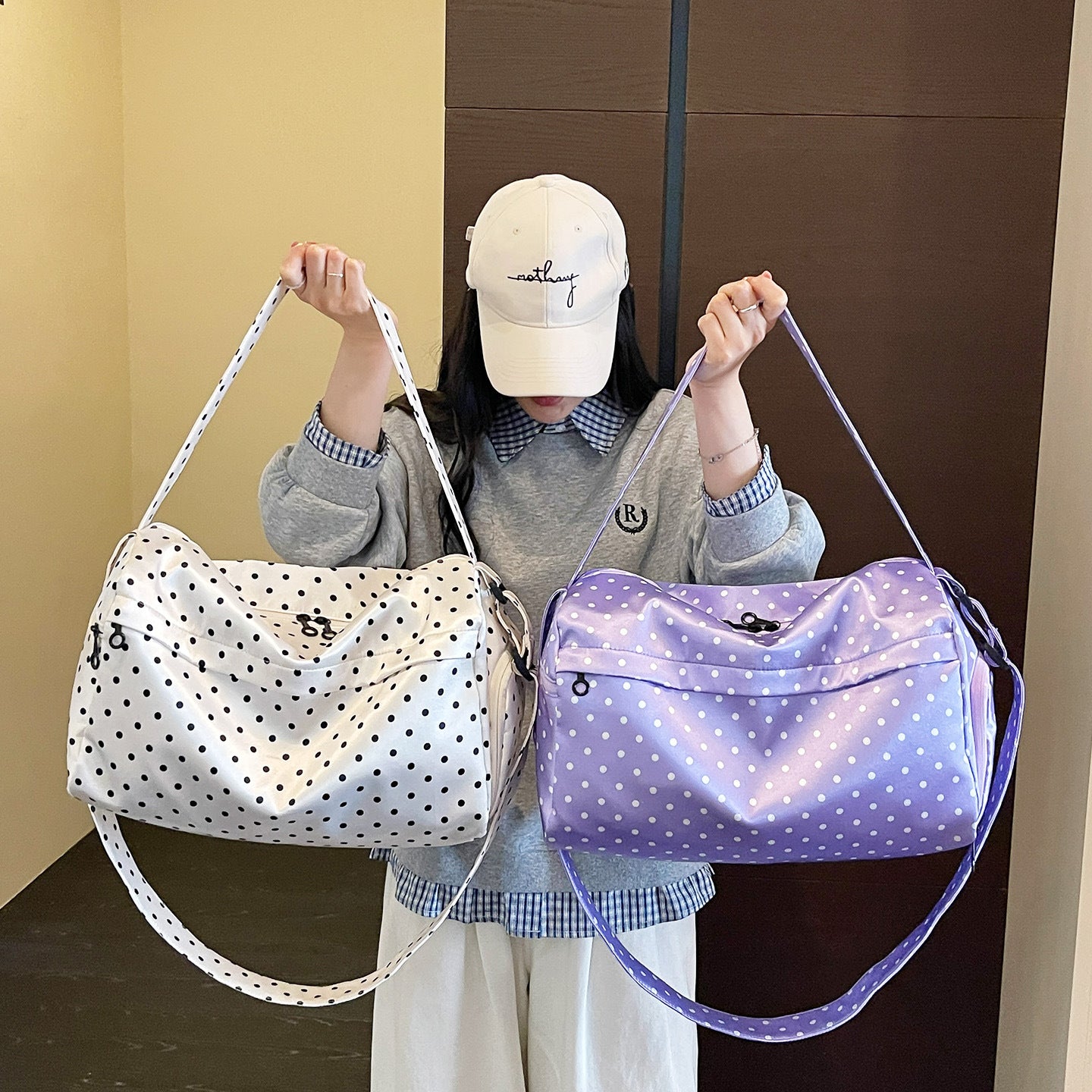 Polka Dot Gym Duffel Bag Brehn