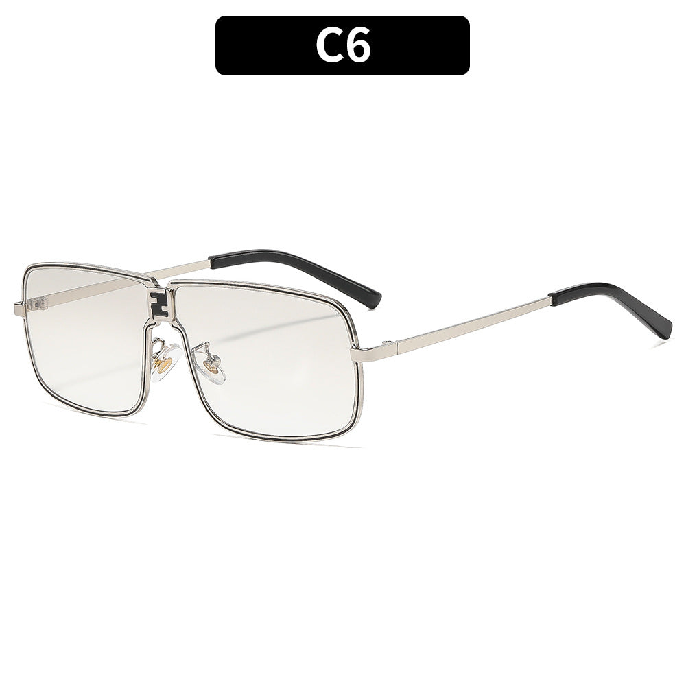 Geometrische stilvolle quadratische Sonnenbrille