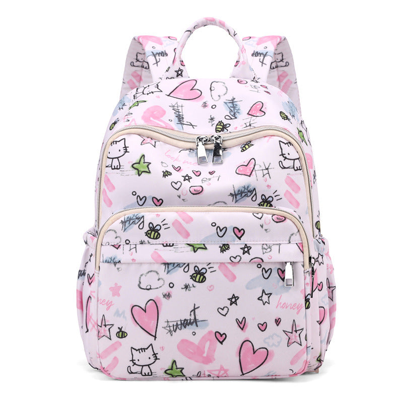 Verspielter Grafikdruck Rucksack Brehn