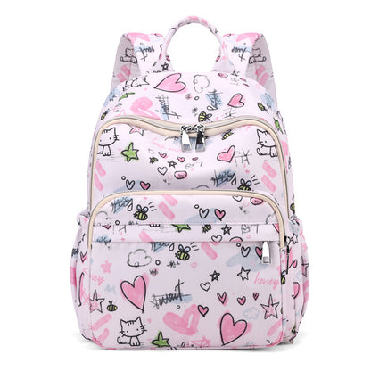 Verspielter Grafikdruck Rucksack Brehn