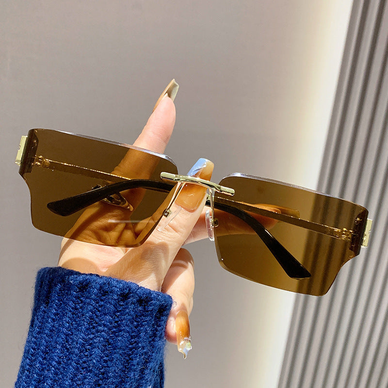 Damen modische quadratische Sonnenbrille mit luxuriösem Rahmen und polarisierten Gläsern Brehn