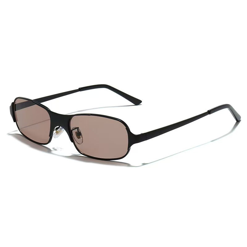 Damen moderne rechteckige Sonnenbrille mit UV-Schutz und komfortablem Gestell Brehn