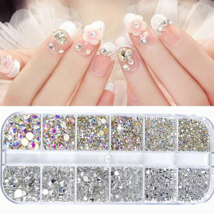Dekoratives Nagelkunst Strass Kit